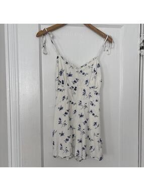 Abercrombie & Fitch Women's White and Multi Playsuit-romper